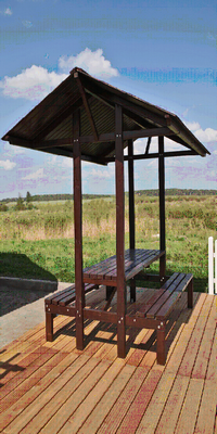 стол с крышей пикник